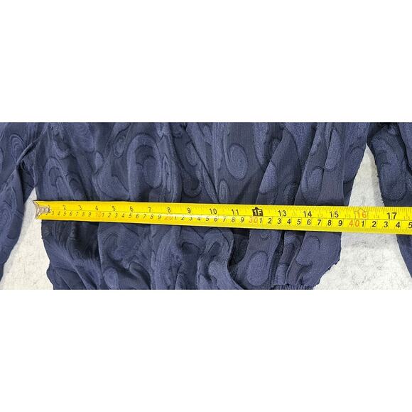 Lilly Pulitzer Dress Christiana Long Sleeve Ruffle Poly Crepe Swirl Sz 8 NEW NWT - Picture 8 of 12